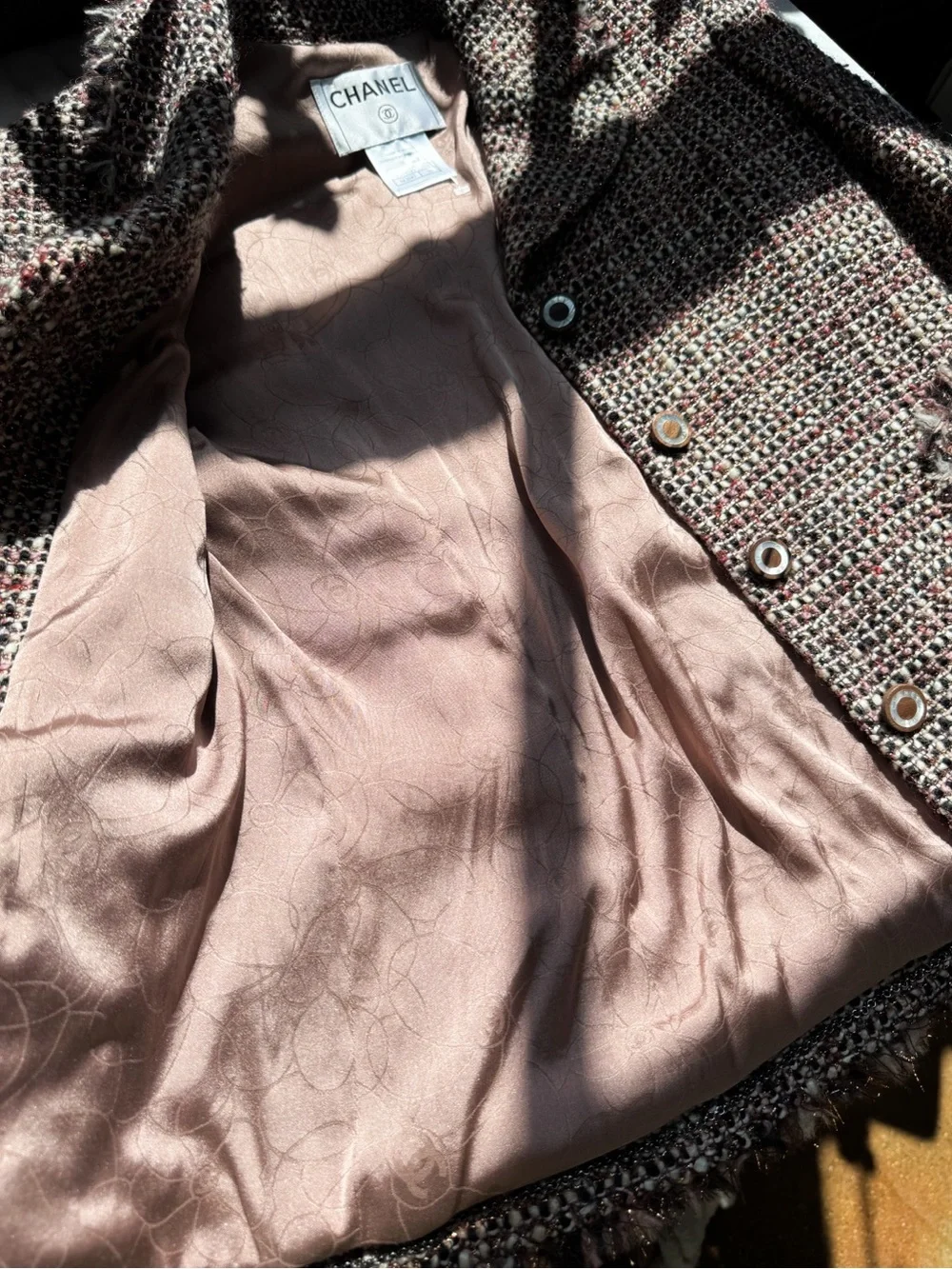 Vintage Chanel Multi Color Tweed Jacket | 2003A